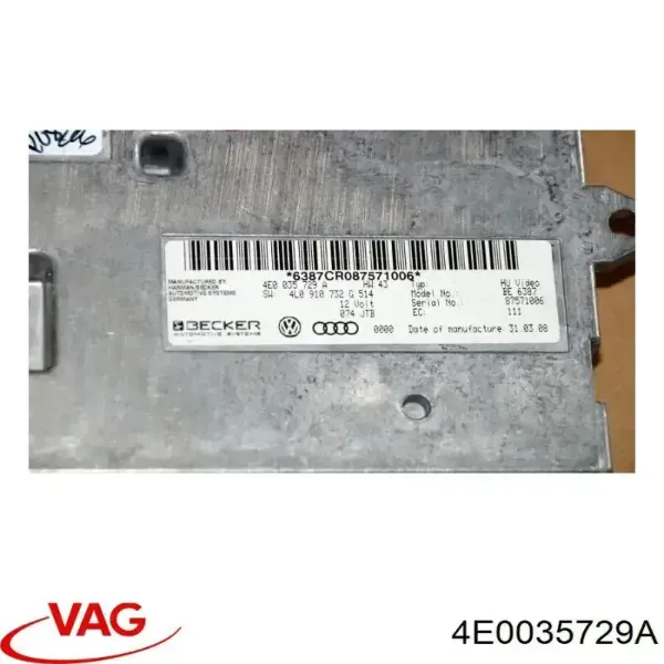 Módulo "Interface de diagnóstico" 4E0035729A VAG