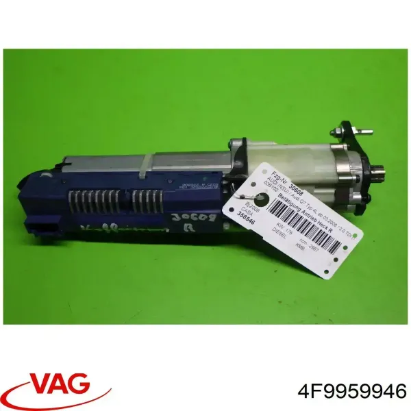 Motor de acionamento de abertura/fechamento da tampa do porta-malas 4F9959946 VAG