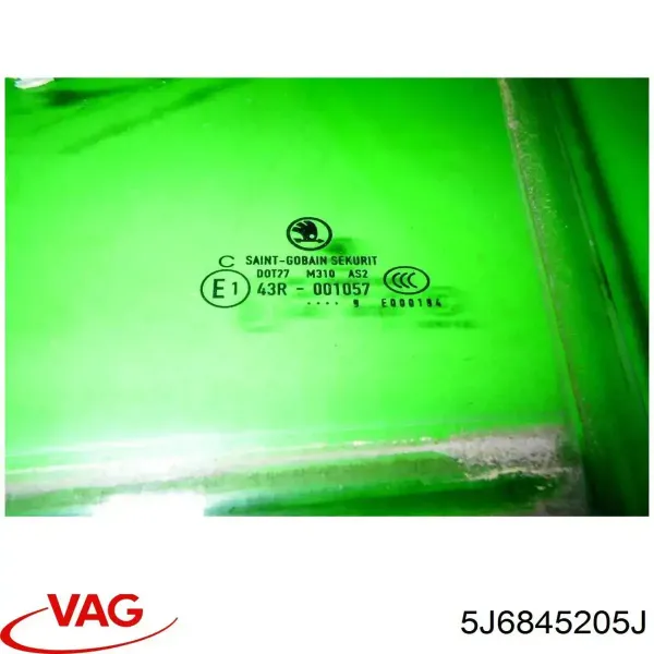 Vidro da porta traseira esquerda GS6408D303 FPS