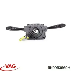 Anel AIRBAG de contato, cabo plano do volante 5K0953569H VAG)