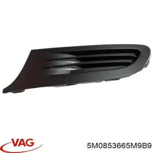 Grelha do radiador 5M0853665M9B9 VAG