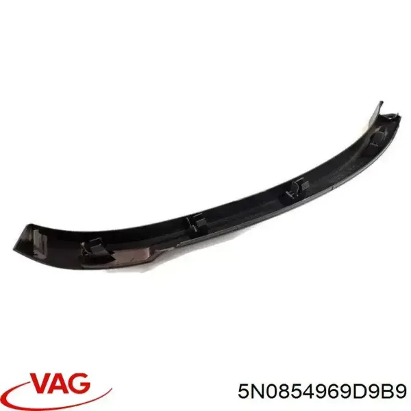 Expansor esquerdo (placa sobreposta) de arco do pára-lama traseiro 5N0854969D9B9 VAG