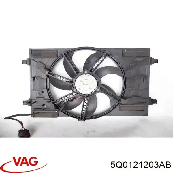 Ventilador elétrico de esfriamento montado (motor + roda de aletas) Q3730415 Q-fix