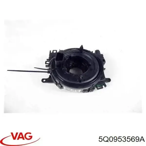 5Q0953569A VAG Anel AIRBAG de contato, cabo plano do volante