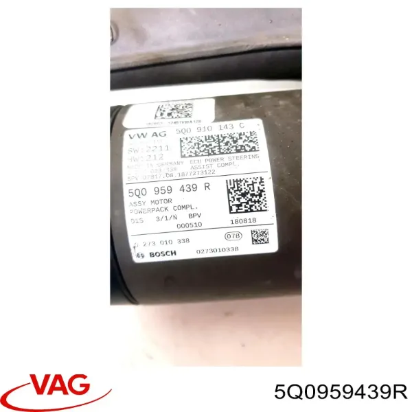 Cremalheira da direção 5Q0959439R VAG