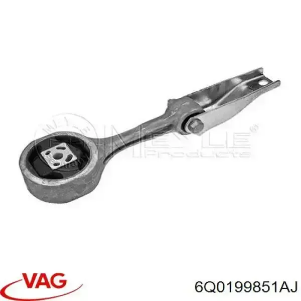 6Q0199851AJ VAG Coxim (suporte) traseiro de motor