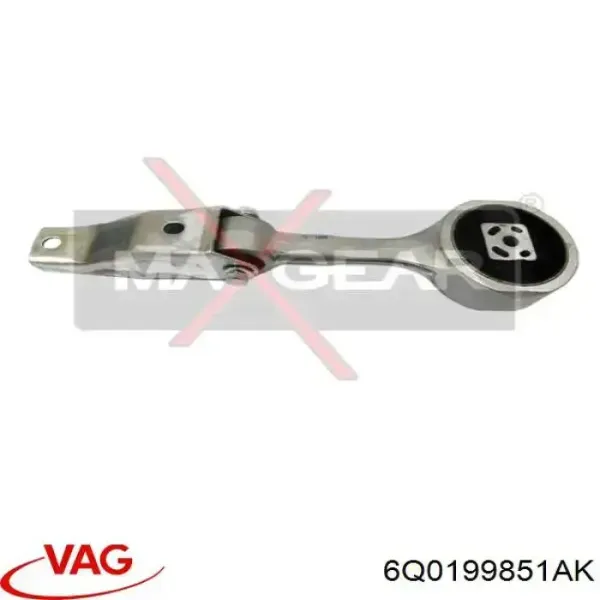 Coxim (suporte) traseiro de motor 6Q0199851AK VAG