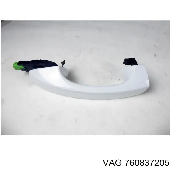 Maçaneta externa dianteira/traseira da porta esquerda 760837205GRU VAG