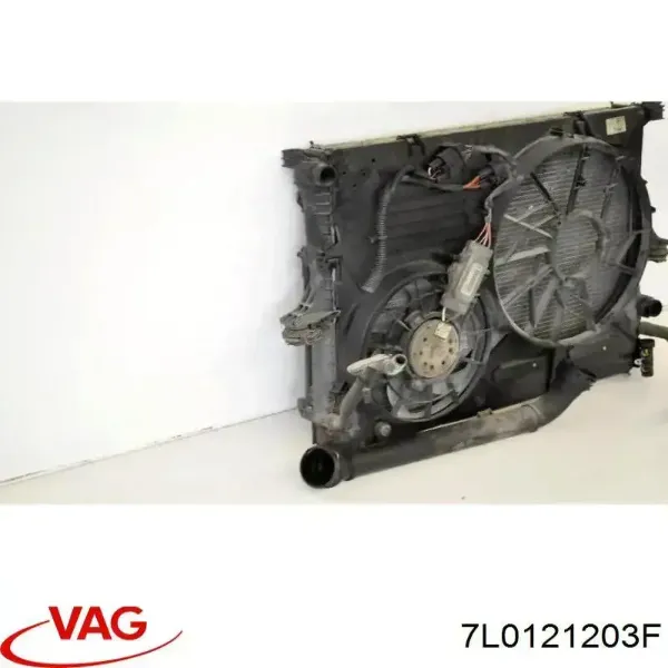 Difusor do radiador de esfriamento, montado com motor e roda de aletas 7L0121203F VAG