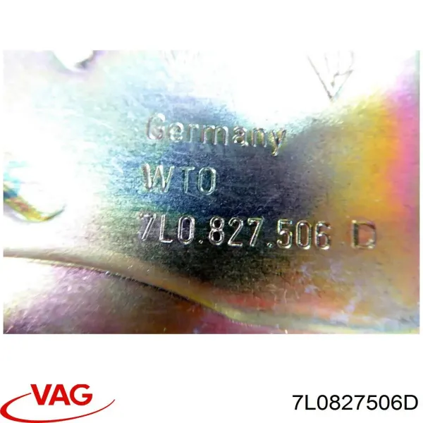Fecho de vidro de porta-malas (de 3ª/5ª porta traseira (de tampa de alcapão) 7L0827506D VAG