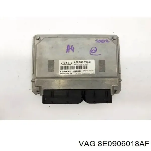 Módulo de direção (Centralina eletrônica) de motor 8E0906018AF VAG