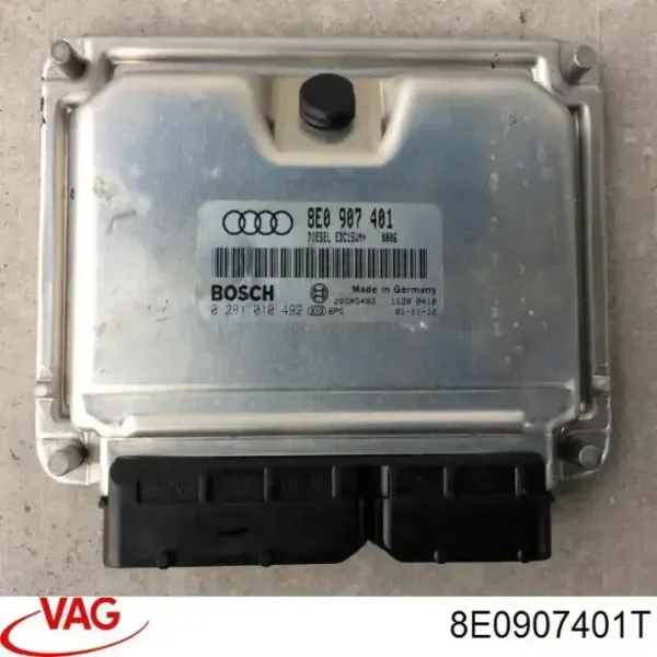 Módulo de direção (Centralina eletrônica) de motor 8E0907401T VAG