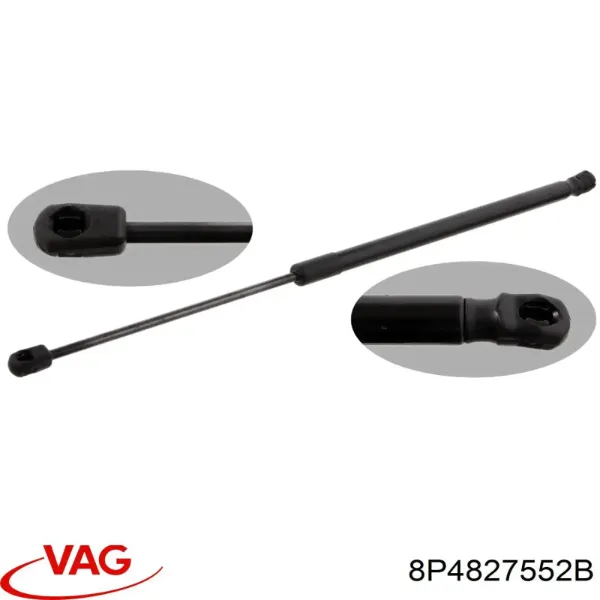 Amortecedor de tampa de porta-malas (de 3ª/5ª porta traseira) VAG 8P4827552B preço, a partir de