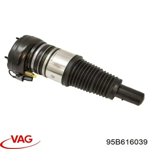 Coxim pneumático (suspensão de lâminas pneumática) do eixo dianteiro 95B616039 VAG