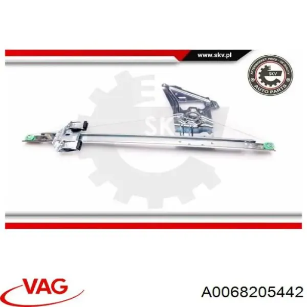 Motor de acionamento de vidro da porta dianteira esquerda A0068205442 VAG
