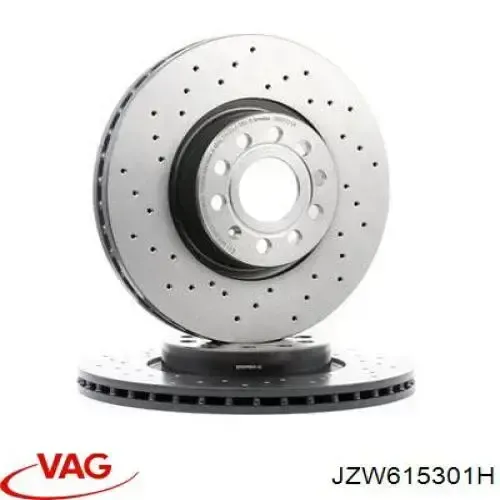 JZW615301H VAG Disco do freio dianteiro