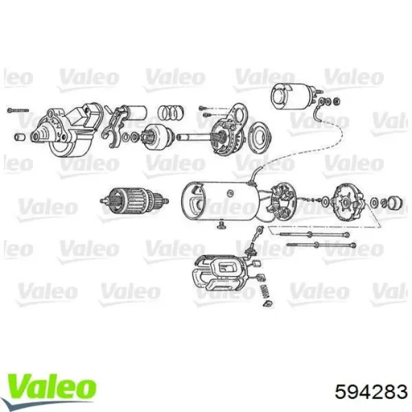 Redutor do motor de arranco 594283 VALEO