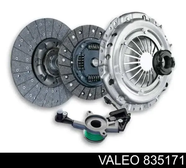 Kit de embraiagem (3 peças) 835171 VALEO