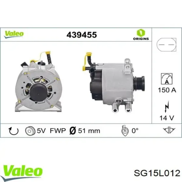 Gerador SG15L012 VALEO
