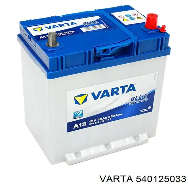 Bateria recarregável (PILHA) 540125033 Varta