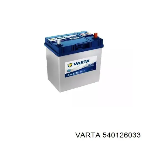 Bateria recarregável (PILHA) 540126033 Varta