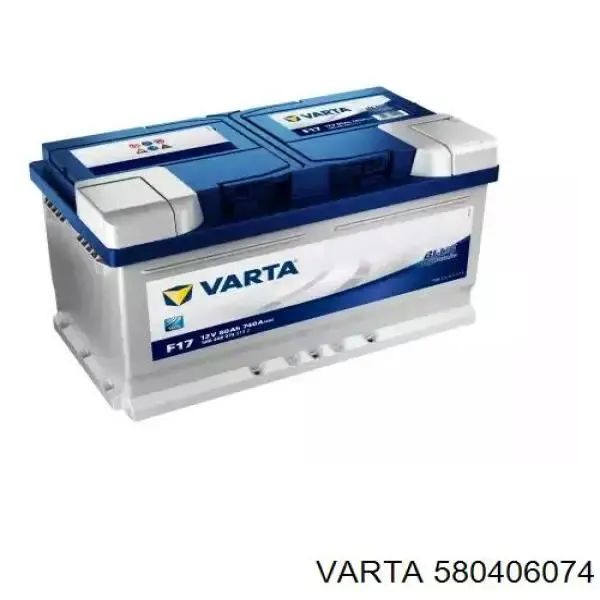 Bateria recarregável (PILHA) 580406074 Varta