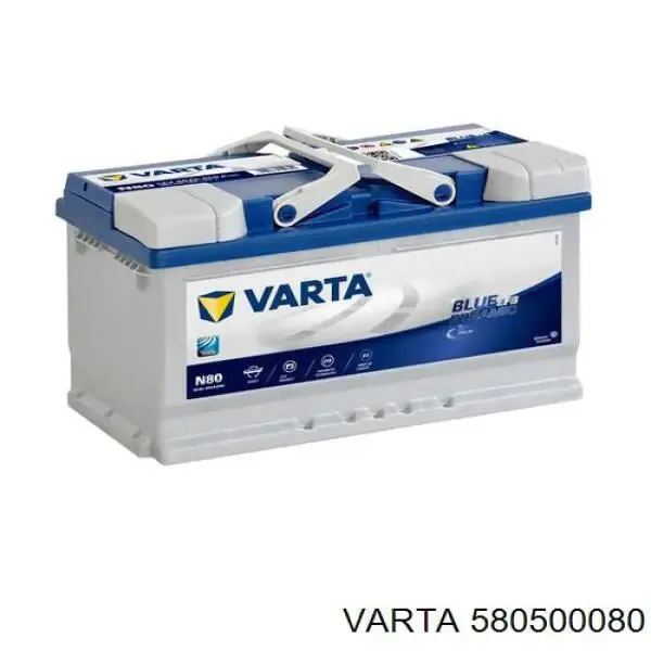 Bateria recarregável (PILHA) 580500080 Varta