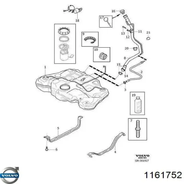 Fluido para a limpeza de filtros de fuligem 1161752 Volvo