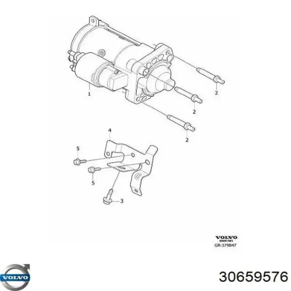 Motor de arranco 30659576 Volvo