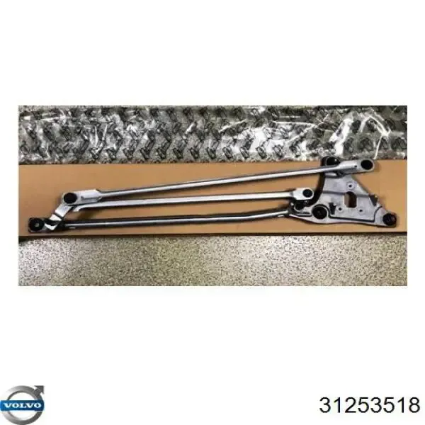 Trapézio de limpador pára-brisas 31253518 Volvo