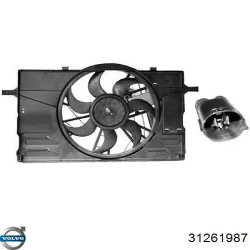 Difusor do radiador de esfriamento, montado com motor e roda de aletas FP44W132 FPS