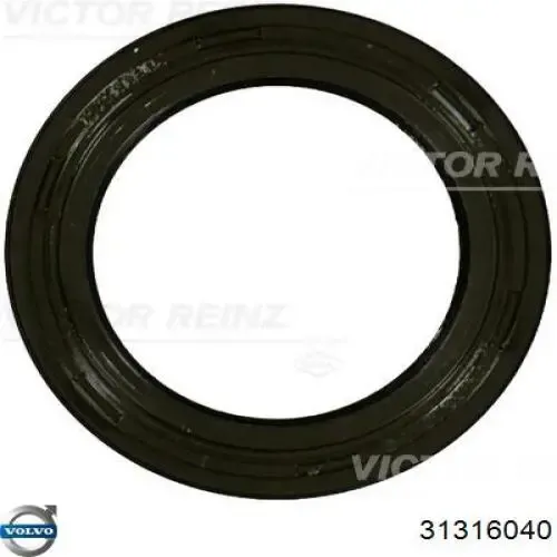 Vedação dianteira da árvore distribuidora de motor 31316040 Volvo