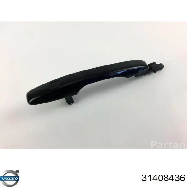 Maçaneta externa dianteira/traseira da porta esquerda 31408436 Volvo