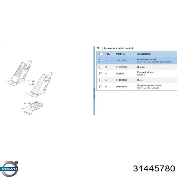 Compre Pedal de gás (de acelerador) Volvo XC90 II 256
