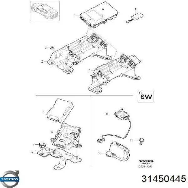 Bateria recarregável (PILHA) 31450445 Volvo