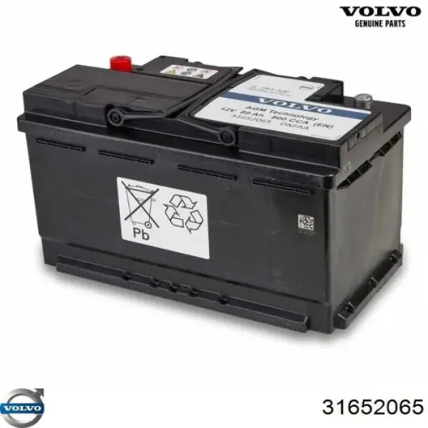 Bateria recarregável (PILHA) 31652065 Volvo