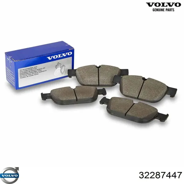 Sapatas do freio traseiras de disco 32287447 Volvo