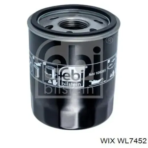 Filtro de óleo WL7452 WIX