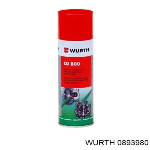 Lubrificante dos sistemas de frenagem 0893980 Wurth