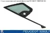 Vidro de janelo da porta dianteira direita Peugeot Partner II