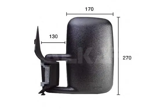 Espelho de retrovisão esquerdo Volkswagen LT 2DA, 2DD, 2DH