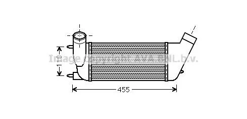 Radiador de intercooler 1498985080 Fiat/Alfa/Lancia