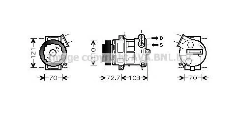 Compressor de aparelho de ar condicionado 3024KS1S Polcar