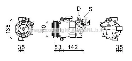 Compressor de aparelho de ar condicionado 811602007 Lizarte