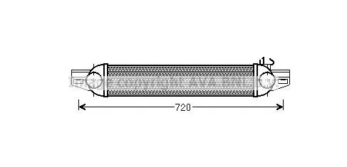 Radiador de intercooler 811M28A Jdeus