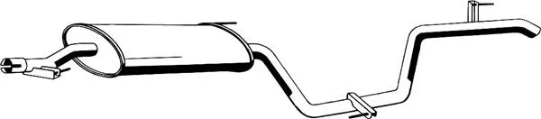 Silenciador, parte traseira 618614 Fonos