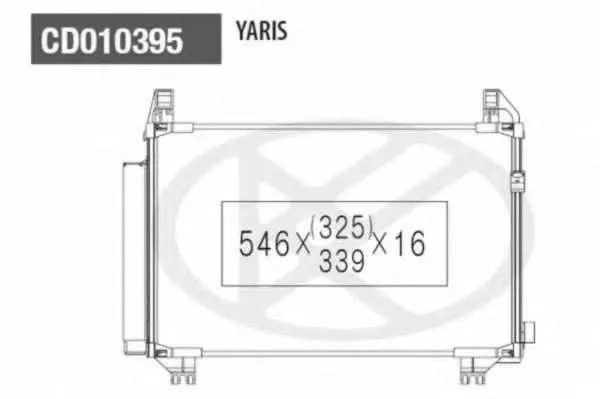 Radiador de aparelho de ar condicionado 884600D210 Toyota