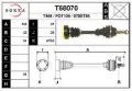 Semieixo (acionador) dianteiro Ford Fiesta GBFT