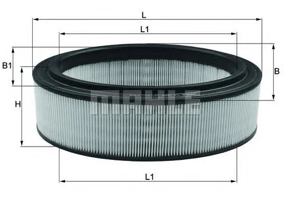 Filtro de ar LX2844 Mahle Original