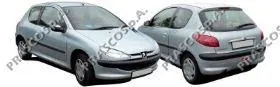 Porta traseira (3ª/5ª porta-malas (tampa de alcapão) Peugeot 206 